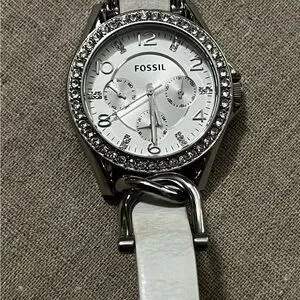 Fossil | Accessories | Fossil Silver And White Watch With  display picture 2
